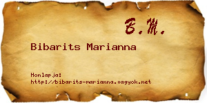 Bibarits Marianna névjegykártya
